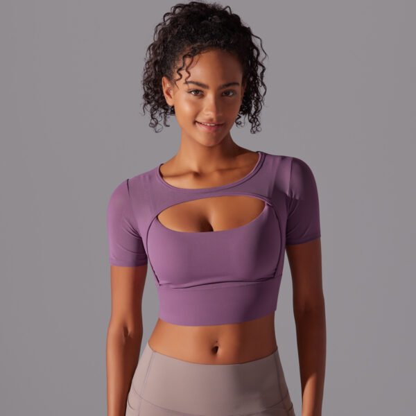 Breathable Mesh Workout Shirts for Women