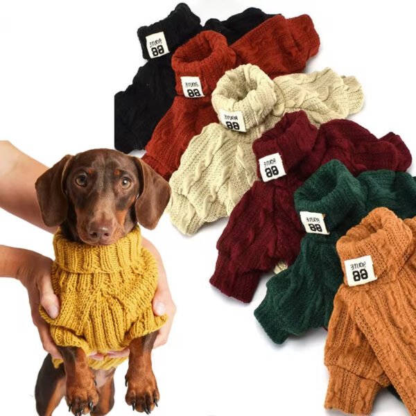 Dog Turtleneck Sweater